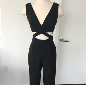 Express jumpsuit with cutouts.  0